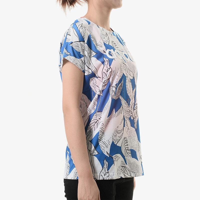 Adidas Comfortable Casual Moisture-Wicking Breathable Round Neck Short Sleeve T-Shirt Women T-Shirts Multicolor Blue White DW7722