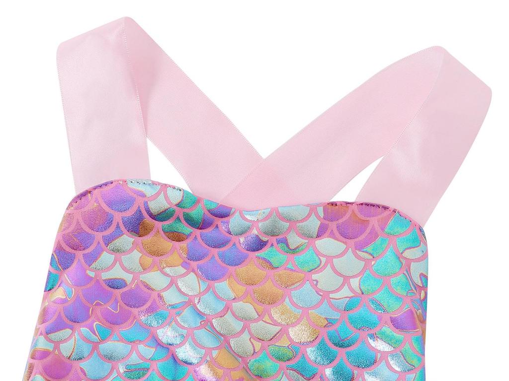 Meerjungfrauen-Prinzessinnen-Fischschwanzkleid mit Kopfschmuck für Mädchen - Ideal für Auftritte, Hochzeiten und Fotografie