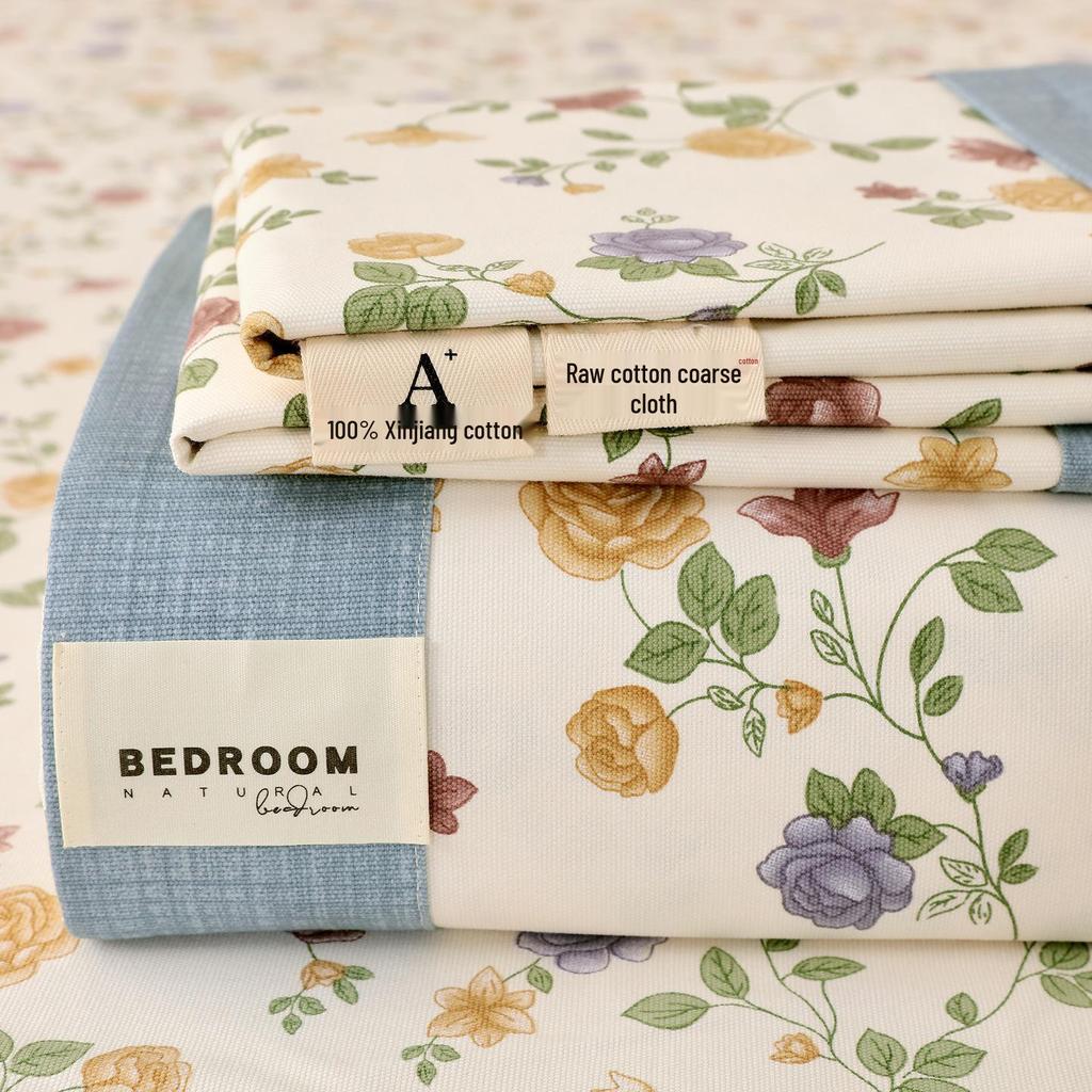 A-Class 100% Cotton Coarse Cloth Soft Bed Sheet for All Seasons