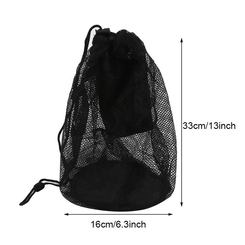 Portable Drawstring Basketball Backpack Mesh Bag Football Soccer Volleyball Ball Storage Bags Outdoor Sports Cycling Equipment