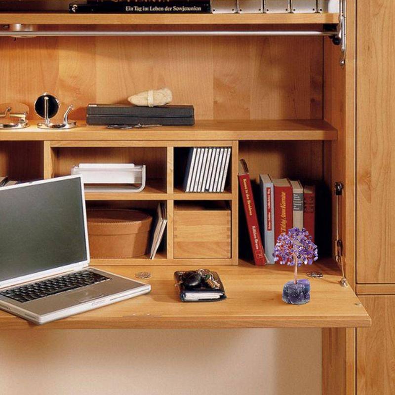 Crystal Tree Real Amethyst Stones Feng Shui Life Tree Amethyst Life Tree To Manifest Your Dreams Wrapped With Copper Wire