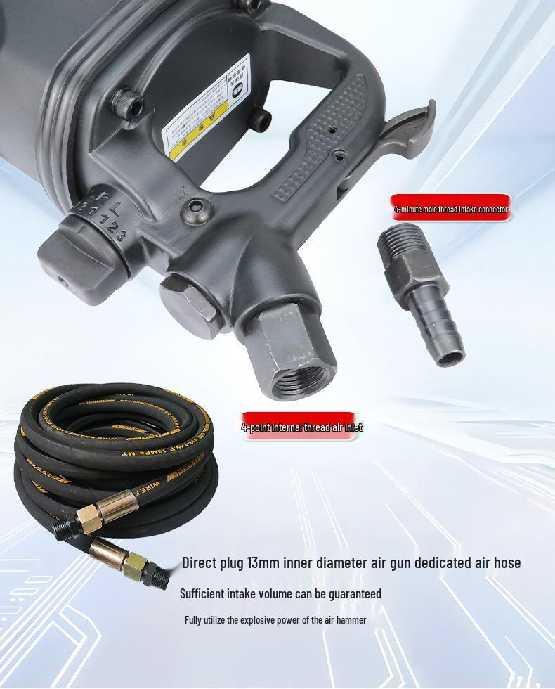 Gaobao 1-Inch Pinless Industrial Pneumatic Impact Wrench - Heavy Duty Auto Repair Tool