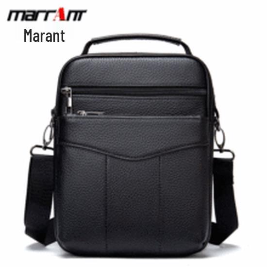 Malunte Men's Casual Genuine Leather Crossbody and Shoulder Bag