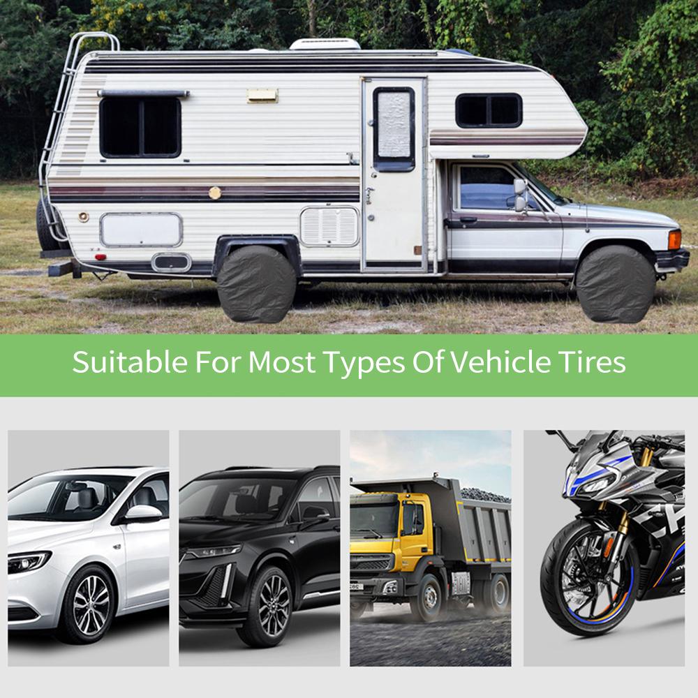 4Pcs Spare Tire Wheel Covers, 29 " " 32 " " Waterproof Dustproof Tire Covers Universal Fit for RVs Cars