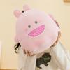 Soft cute family unicorn plush toy claw doll wedding throw rabbit pillow