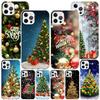 Merry Christmas Tree Snow Phone Case For iPhone 17 Air 16 Pro Max 16E 15 + 14 Plus 11 12 13 Mini 7 8 SE Gift Print Cover Fundas