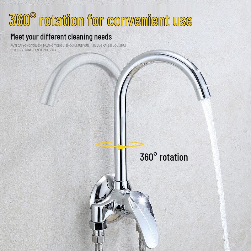 Anica Enjoy Exposed Kitchen Sink Hot & Cold Mixer Faucet