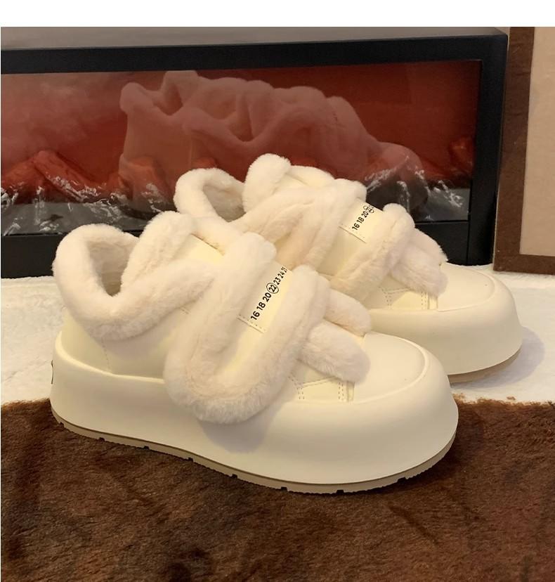 Fashion 2024 High Quality Snow Boots for Women Wear Resistant Thick-Cotton Warm Short Plush Solid Color 2024 New Design Women's Shoes