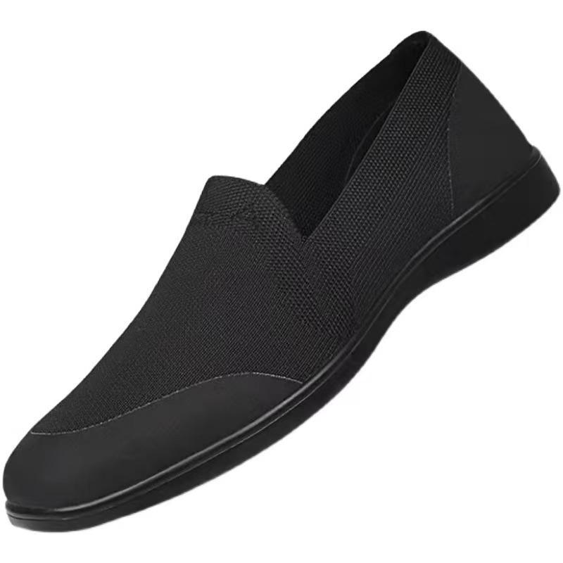 Men's Shoes Summer New Breathable Non-slip Soft Sole Durable Middle-aged Walking Light and Comfortable Old Beijing Cloth Shoes