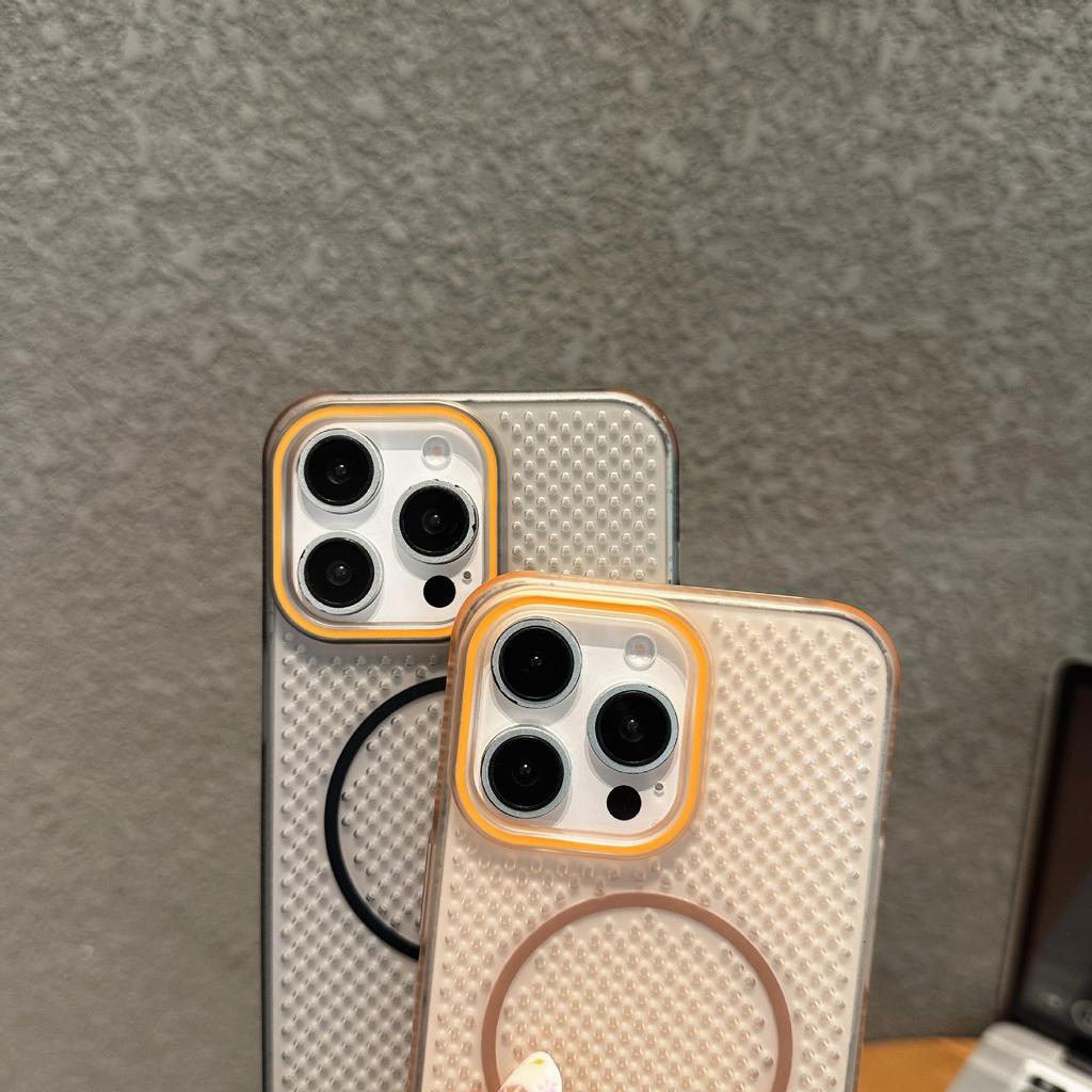 Magnetic Attraction Is Suitable for Large Hole IPhone16ProMax Phone Shells and Apple 15 Anti Drop Full Cover Protective Cases