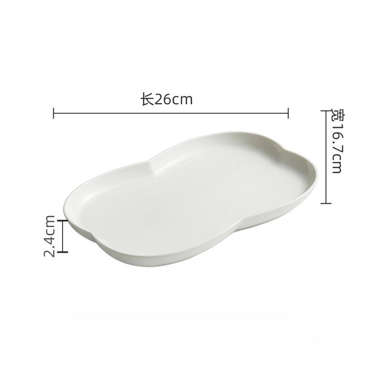 Solid Color Irregular Ceramic Bowl Soup Bowl Plate Kitchen Tableware Spaghetti Bowls Home Cooking Specialty Tableware 2025 New