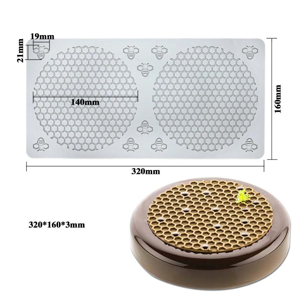 Honeycomb Mousse Cake Mold DIY Chocolate French Dessert Decoration Baking Silicone Mold Kitchen Baking Tool