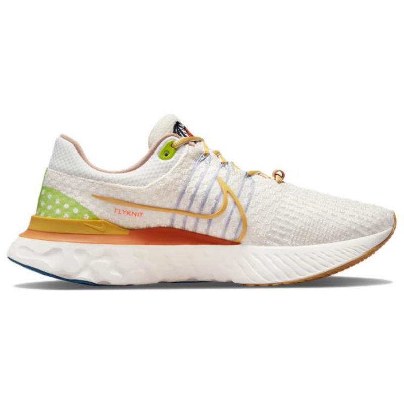 Nike React Infinity Run 3 Flyknit Sun Club Sail Hot Curry Sneakers DV1744-141