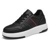 Fashion New Leathe Height Increasing Shoes for Men's 6CM Invisible Elevator Sneakers Fashion White Tennis Sport Formal Shoes Big Size 45