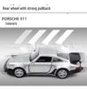 Retro Porsche 911 1:36 Alloy Pull-Back Toy Car Model for Boys