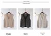 Striped Sleeveless Cardigan for Women - French Chic Autumn 2026 Vest