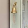 10.16 Cm Solid Brass Ships Bell Dinner Wall Porch Service Bell Solid Brass Restaurant Bell