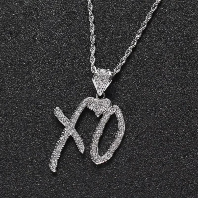 Bling Iced Out Savage Pendant Cubic Zirconia Letter Necklace for Men Women Hip Hop Rock Rap Party Jewelry