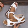 Women's Casual Summer Wedge Sandals Open Toe Ankle Strap Comfortable Beach Shoes