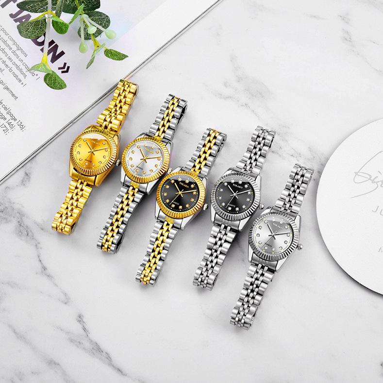 Rhinestone Calendar Mens Watches Business Quartz Watch Wristwatch
