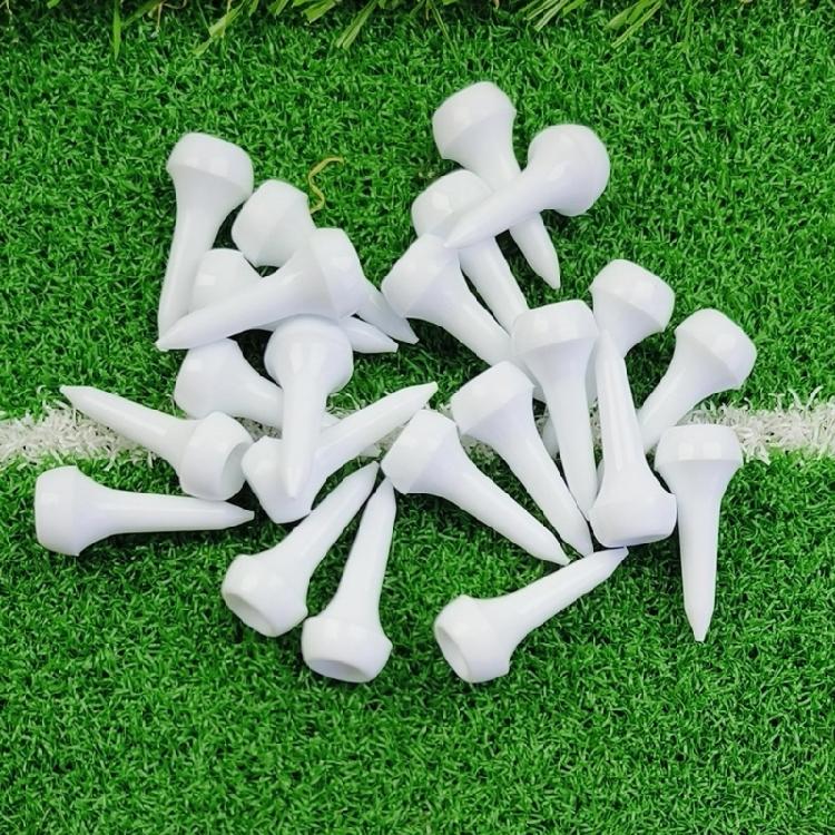 30Pcs Mushroom Head Golf Tees Training Tool White Plastic Golf Tees Mushroom Head Short Tees Golf Training Equipment