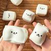 Cute Milk Bread Squeeze Toy Simulation Steamed Bun Soft Slow Rising Stress Relief Fidget Toy Sensory Stress Ball Lovely Gift