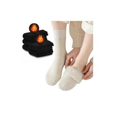 PALAME Thick Winter Socks Constant Thick Pile Choose from 3 Set of Casual Sizes 5 Women's [Ultra-Warm 38°C Temperature, Cloud-Like Lining, Sets]
