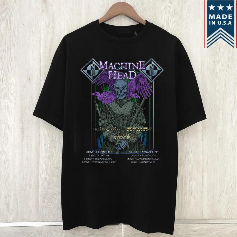 

Machine Fear Factory Band On TOur Short Sleeve T SHIRT FULL SIZE S-4XL 2XL