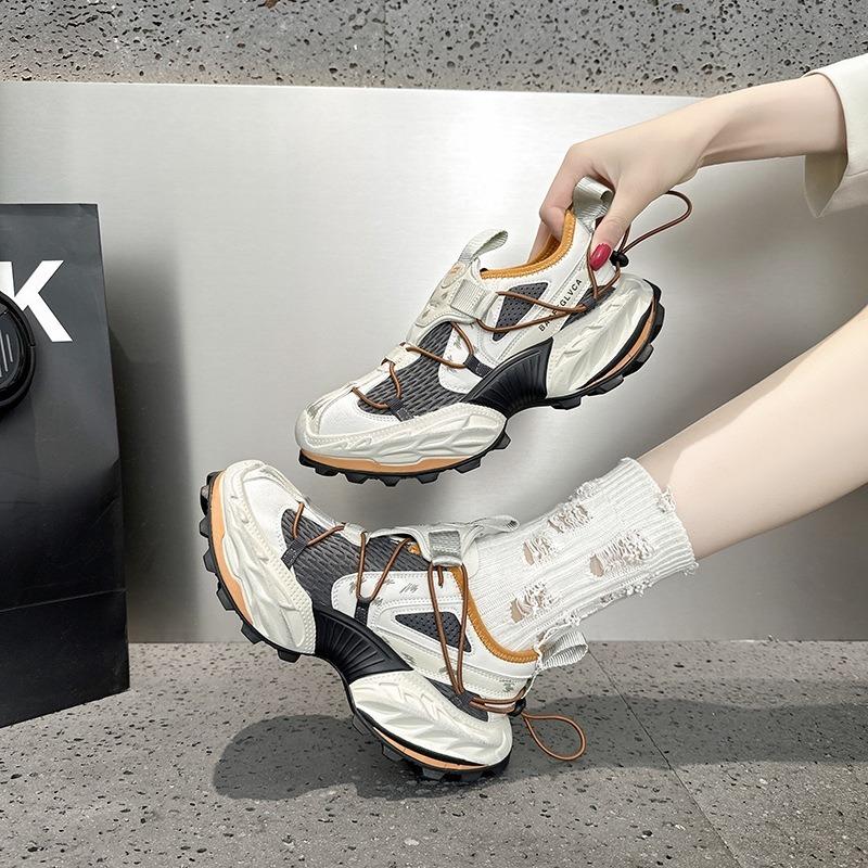 New dad shoes men's and women's fried street functional wind outdoor hiking shoes platform heightening sneakers