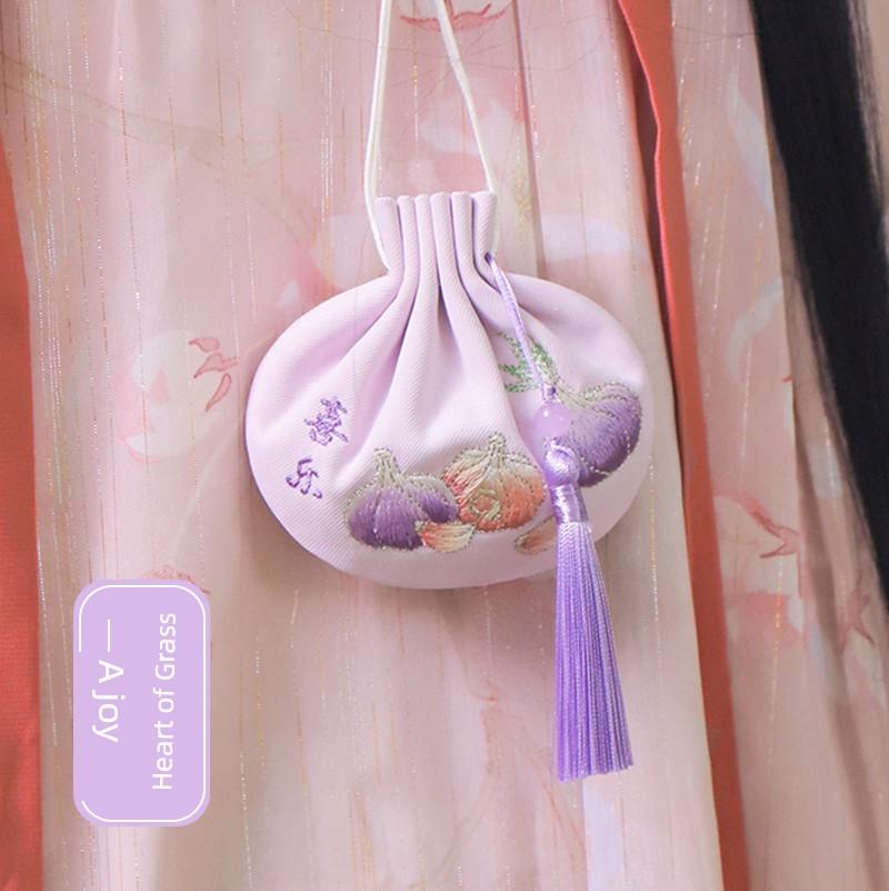[Heart of Grass and Wood] Curry Home Dragon Boat Festival Sachet Sachet Traditional Handmade Tassel Three-Dimensional Embroider Green Dragon Safe