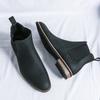 Soft Leather Elastic Strap Basic Boots New Formal Business Dress Shoes Elegantes Basic Botas Fashion Youth Teenage Chelsea Boots