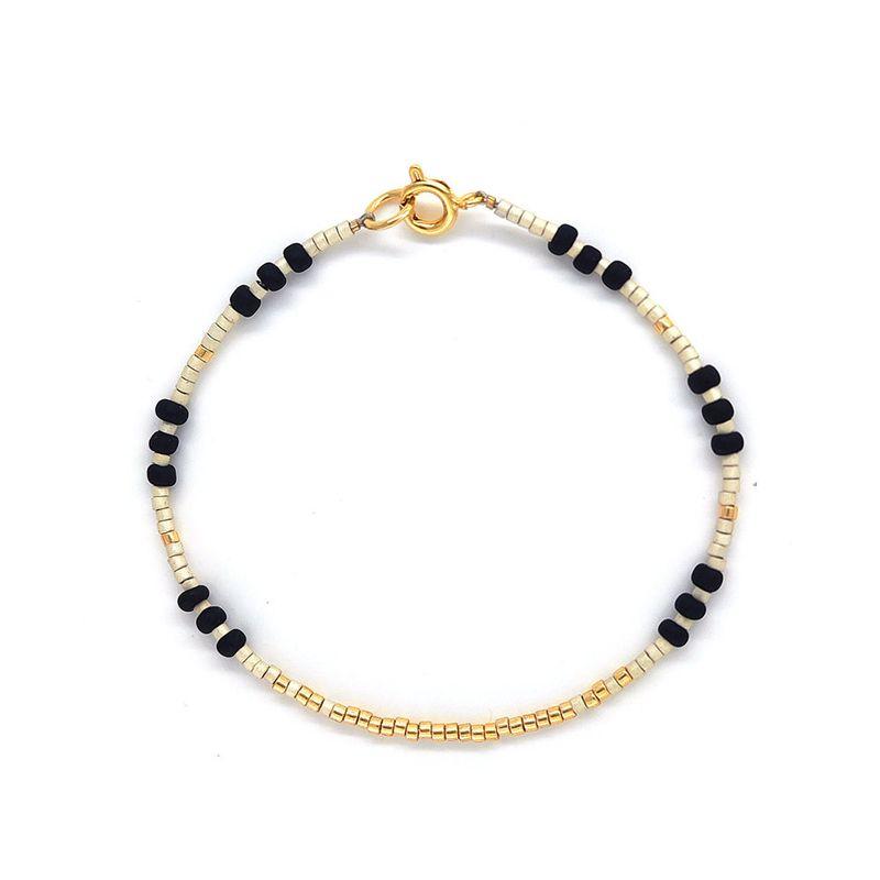 INS Niche Fashion Retro Style Miyuki Bead Woven Handmade Beaded Extremely Fine Girl Twin Small Bracelet Female