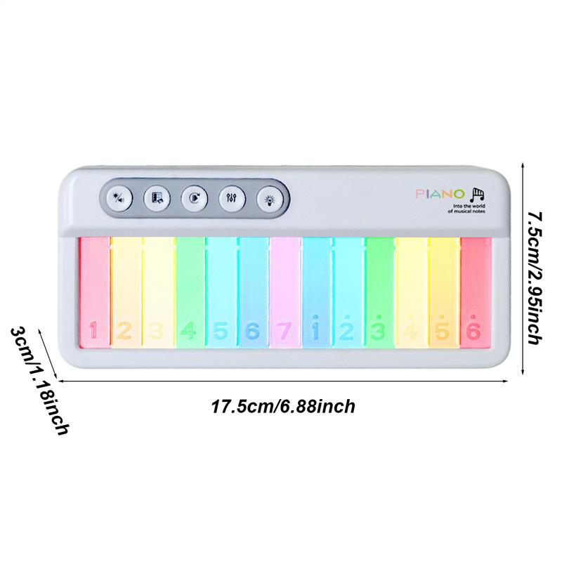 Keyboard Piano For Kids Light Piano Toy Touch Screen Electronic Kids Keyboard Interactive Educational Music Toy Portable Musical
