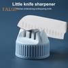 Cutter Sharpener 3-Stage Kitchen Cutter Sharpener Coarse Fine Slots Anti-Slip Quick Sharpening Tool for Home Restaurant
