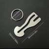 Anti-loss Trolley Token Keychain Zinc Zinc Alloy Removable Release Keyring Shopping Cart Token  Retail Stores