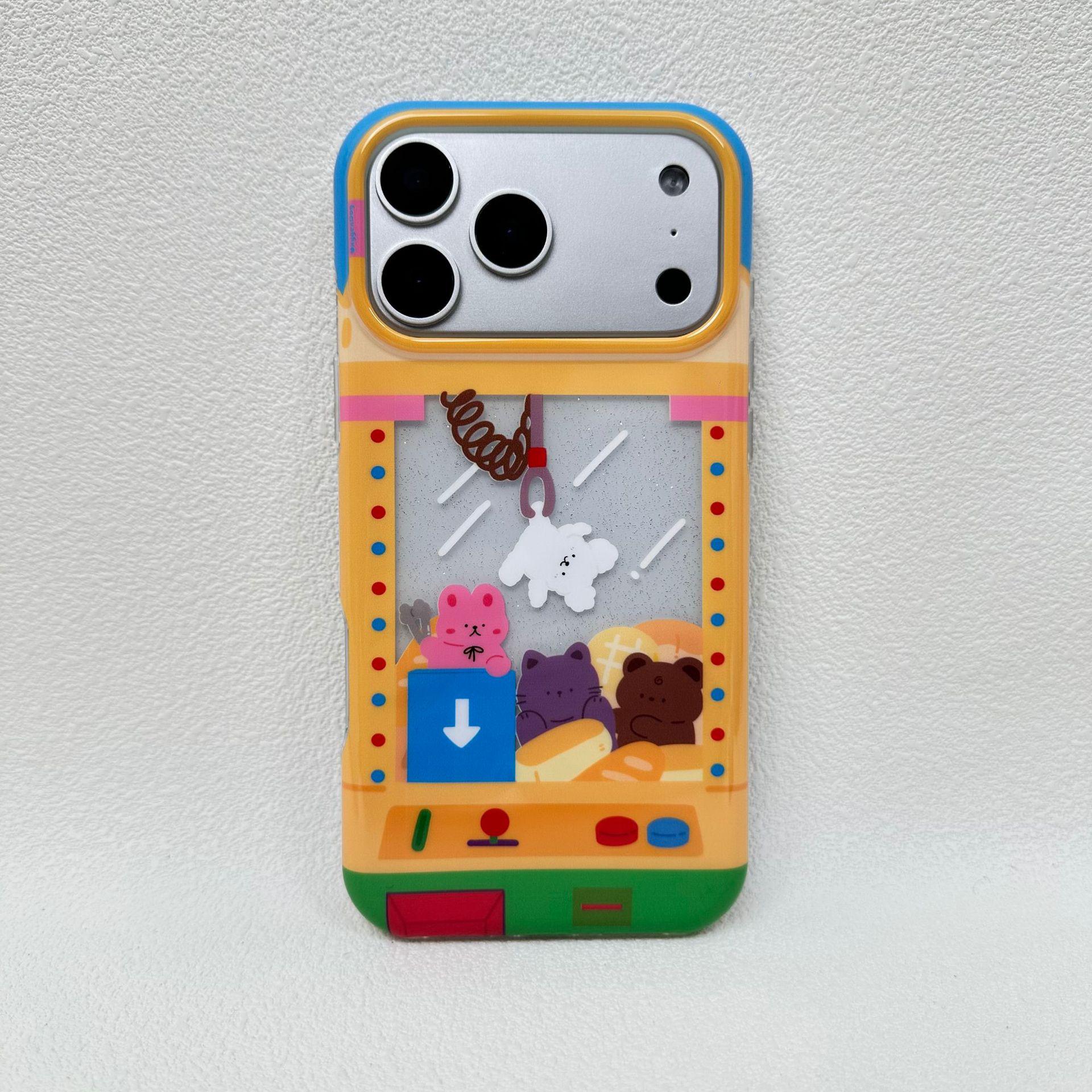 

Trendy Cartoon Bear Gashapon Machine Phone Case for iPhone 17 Pro Max - Drop-proof Protection iPhone 17 Pro