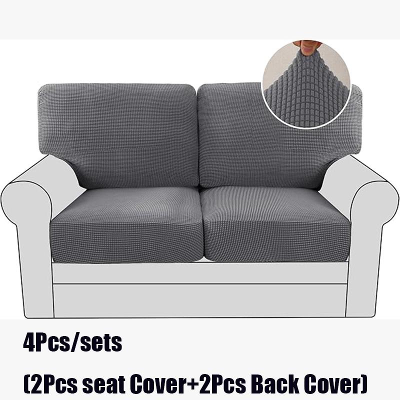 Solid Color Thickenastic Sofa Cover Living Room Protector Kids Slipcover Couch Cover Seat Cushion Washable Removable