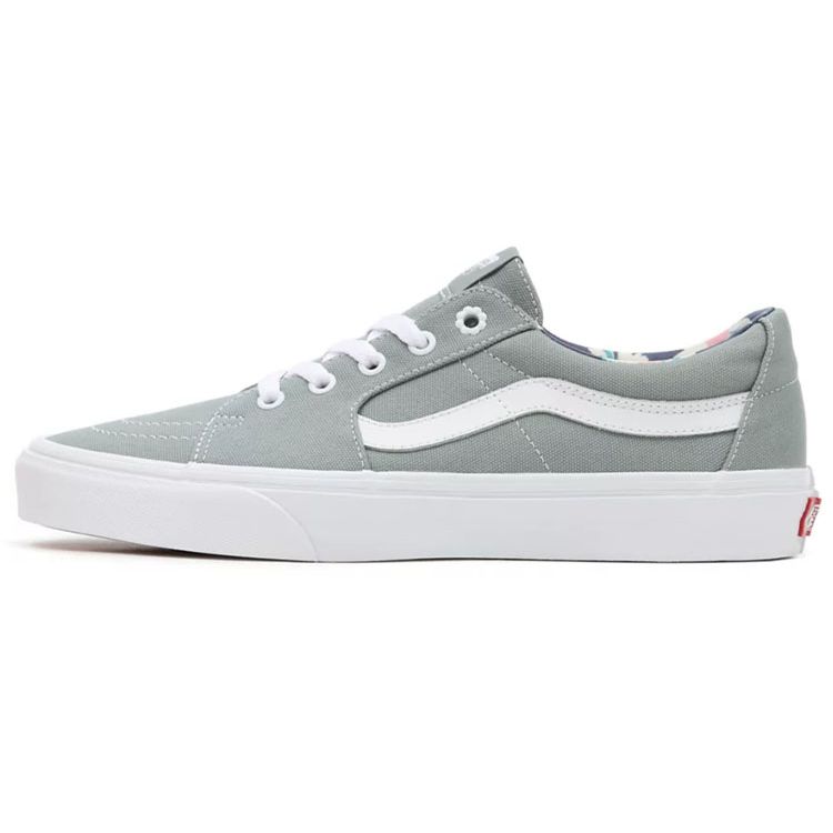 Vans Sk8 Low Smell The Flowers Casual Versatile Low-Top Skate Shoes Unisex Sneaker White Gray VN0A4UUKB7P