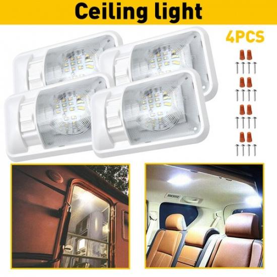 4PCS LED RV Dome Ceiling Light 24LED for Camper Trailer RV Interior Lighting EOA