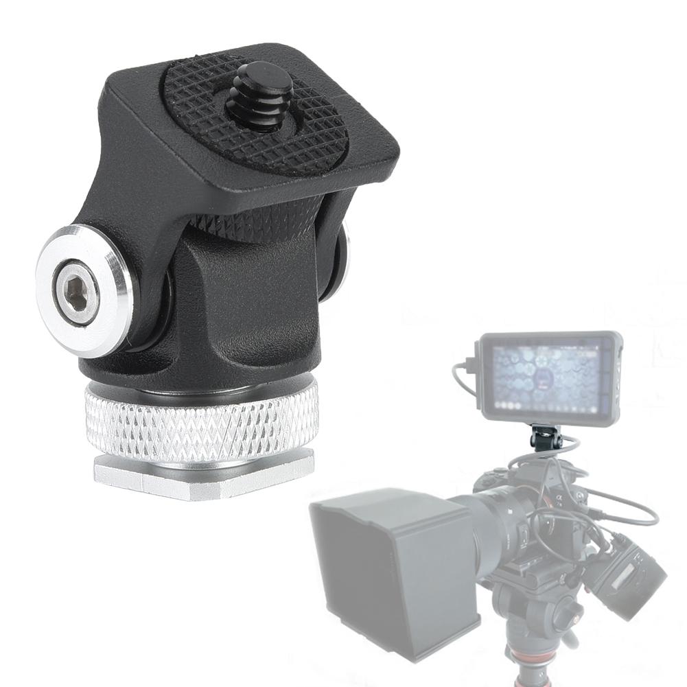 Mini Hot Shoe Mount Monitor Microphone Flash Holder 14 Inch Screw Camera Bracket