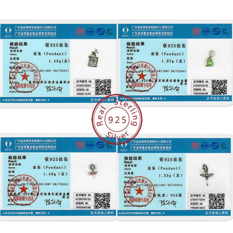 Charms Copper Love Bow Four-Leaf Clover Heart Rose Panda Cat Charms Beads Pendant Fit Original Bracelet Diy Jewelry