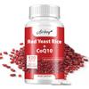 Red Yeast Rice and Coenzyme Q10 Complex Capsules, Daily Care, Gentle Formula, Suitable for Adults