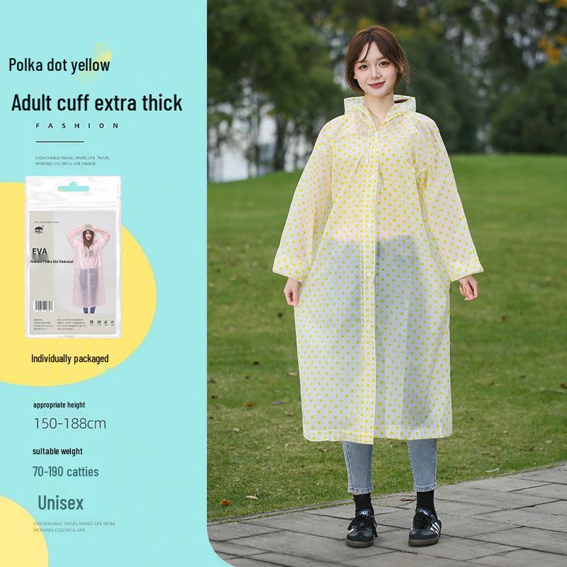 Reusable Full-Length Women's Raincoat for Outdoor Use