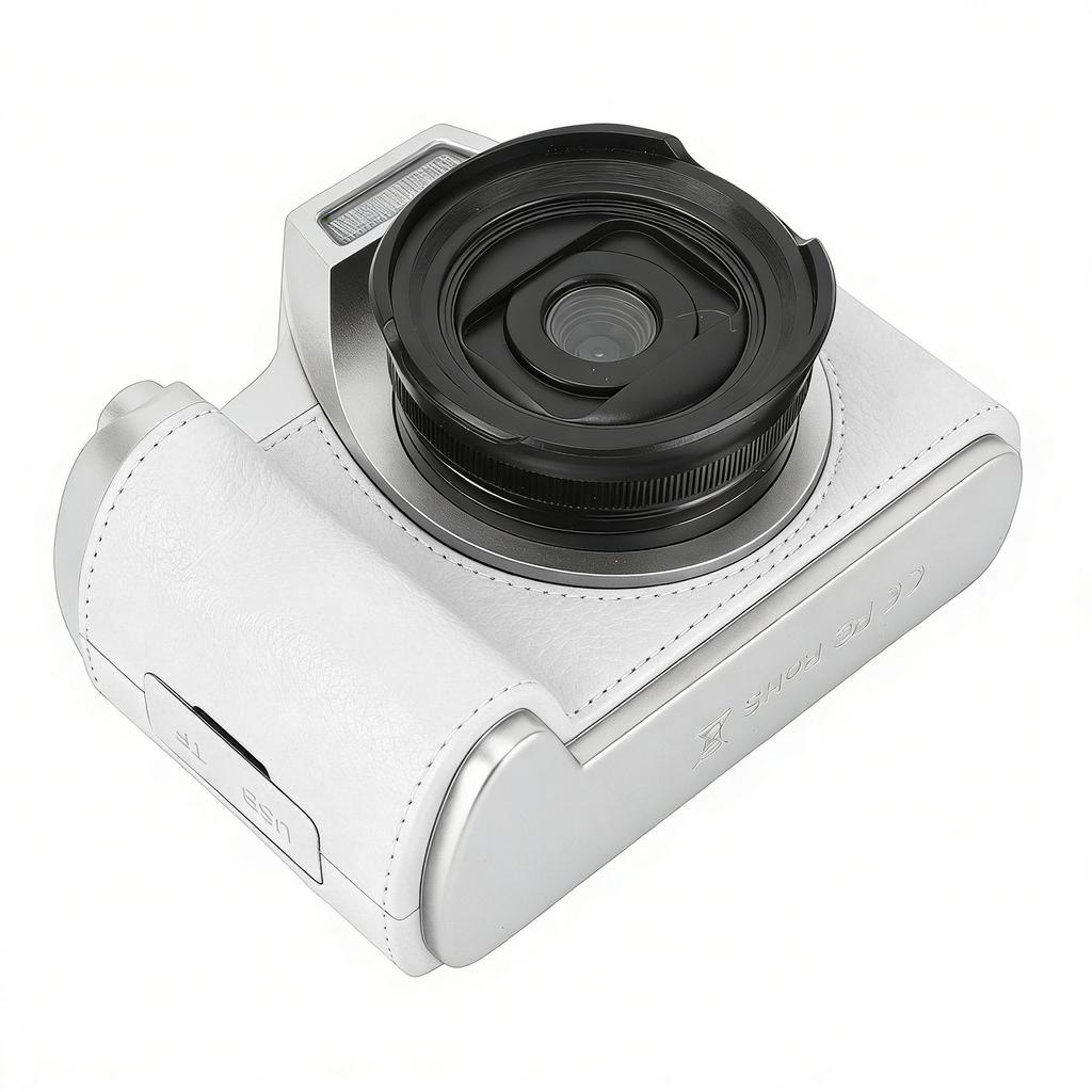 Digital Camera 1080P 48MP 2.4 Inch Screen 18x Zoom Autofocus Camera with Fill Light Keychain for Portrait Landscape