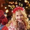 Christmas Headbands For Kids Happy New Year Headwear 5 Pieces Christmas Hair Accessories For Family Gathering Party Decor Bar