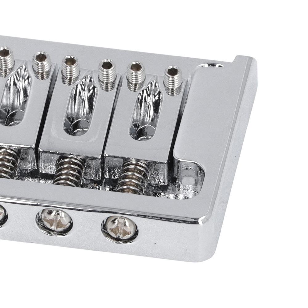 52.5mm Width Electric Guitar Bridge Zinc Alloy Through Body Bridge For Electric Guitar