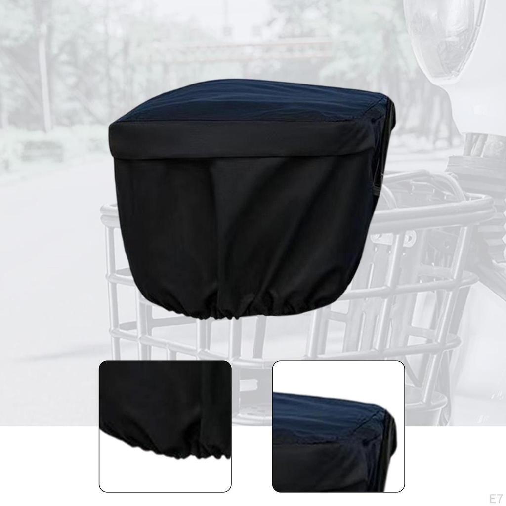 Pokrowiec na koszyk roweru elektrycznego Akcesorium Pyłoszczelny Elastyczny Nylonowy Ochraniacz na Kemping, Miasto, Plażę Zakupy