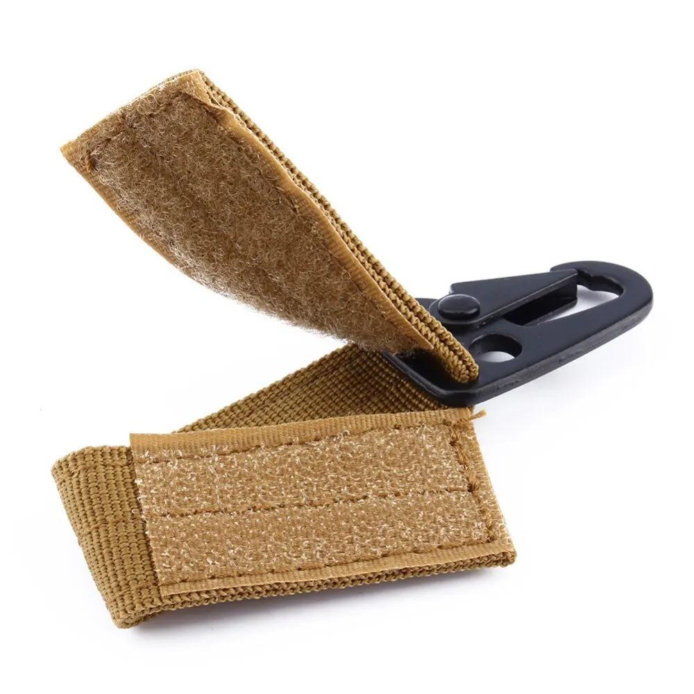 1/2 Stück Taktische Hängeschnalle Molle Nylon Gurtband Karabiner Gürtel Dreieck Schlüsselanhänger für Outdoor Klettern Camping Werkzeug Zubehör