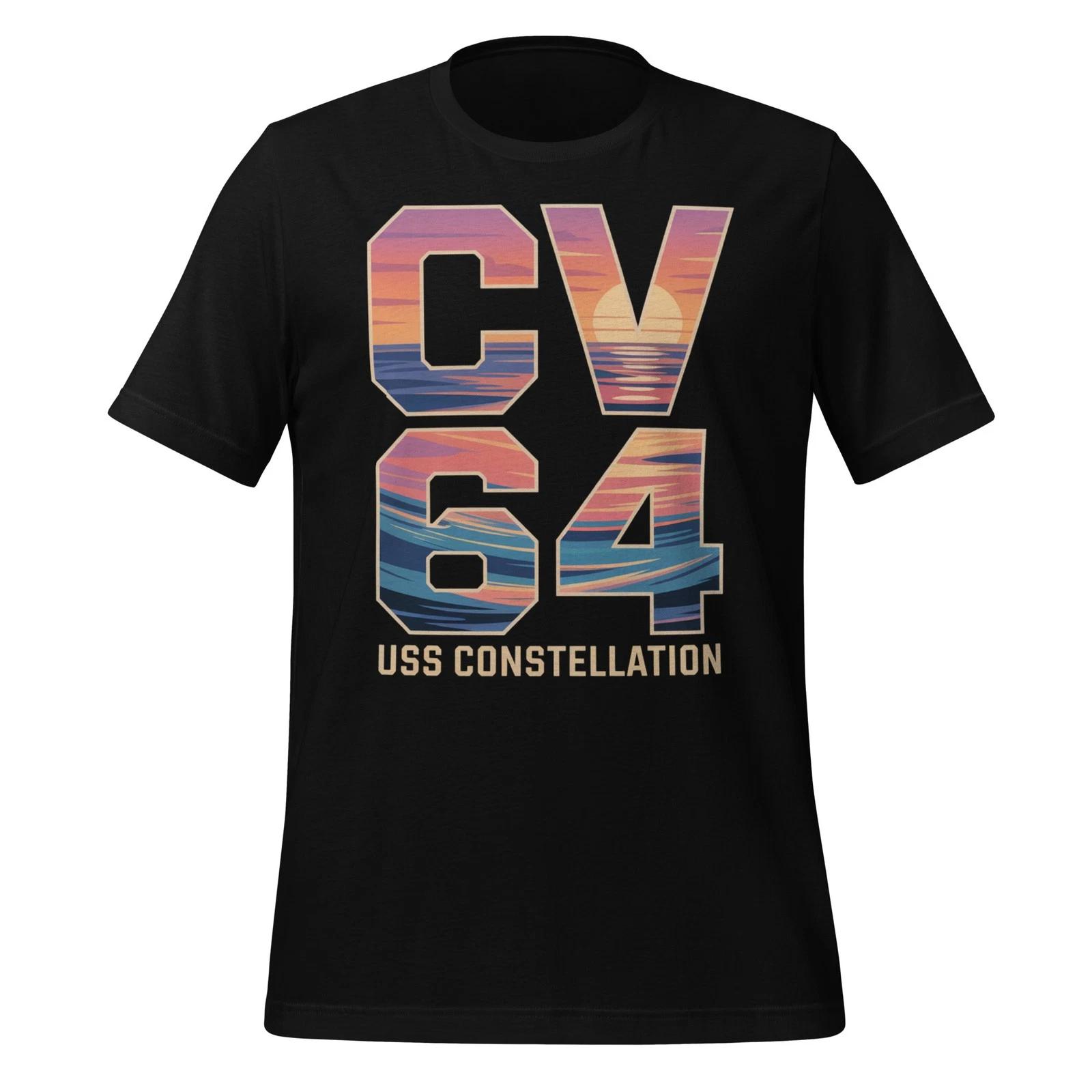 

CV 64 USS Constellation Shirt Patriotic Military Navy Ship Unisex Tee Gift XL