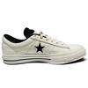 Converse One Star series leather classic and versatile low-top canvas shoes unisex black and white stitching